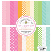 Doodlebug - Butterfly Kisses Collection - 12 x 12 Paper Pack - Petite Prints Assortment