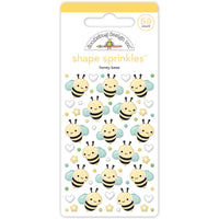 Doodlebug - Bee Happy Shape Sprinkles - Honey Bees