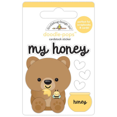 Doodlebug - Bee Happy Doodle-Pops 3D Sticker - My Honey