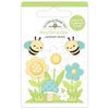 Doodlebug - Bee Happy Doodle-Pops 3D Sticker - Bee-utiful Garden