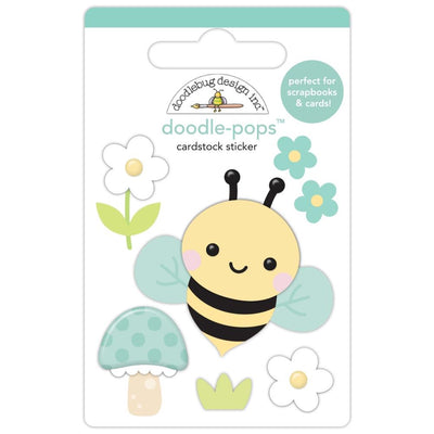 Doodlebug - Bee Happy Doodle-Pops 3D Sticker - Bee Happy