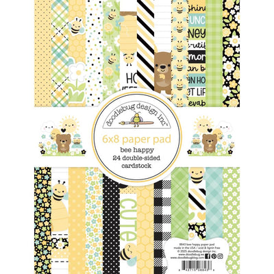 Doodlebug - Bee Happy Double-Sided Paper Pad 6