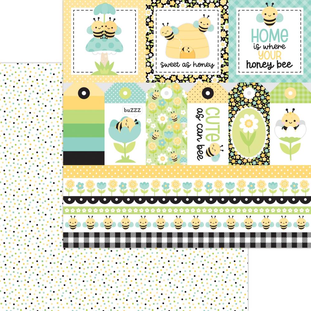 Doodlebug - Bee Happy Paper - Sweet As Honey