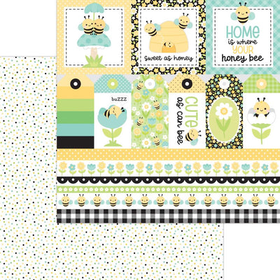 Doodlebug - Bee Happy Paper - Sweet As Honey
