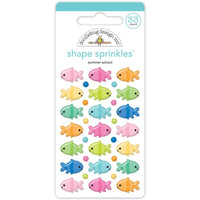 Doodlebug - Summer Fun Shape Sprinkles - Summer School 33/Pkg