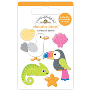 Doodlebug - Summer Fun Doodle-Pops 3D Sticker - Tropical Trio