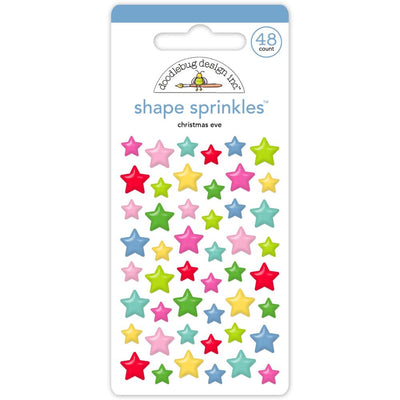Doodlebug - Oh What Fun Sprinkle Adhesive Glossy Enamel Dots - Christmas Eve