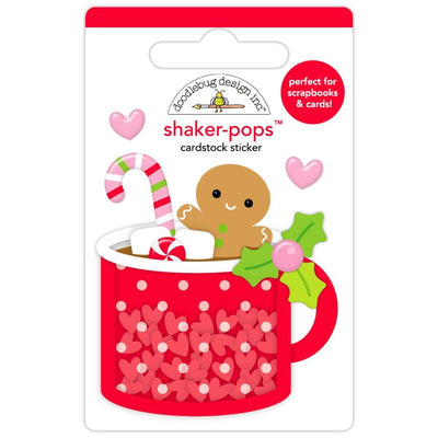 Doodlebug - Oh What Fun Doodle-Pops 3D Shaker Stickers - Heartwarming