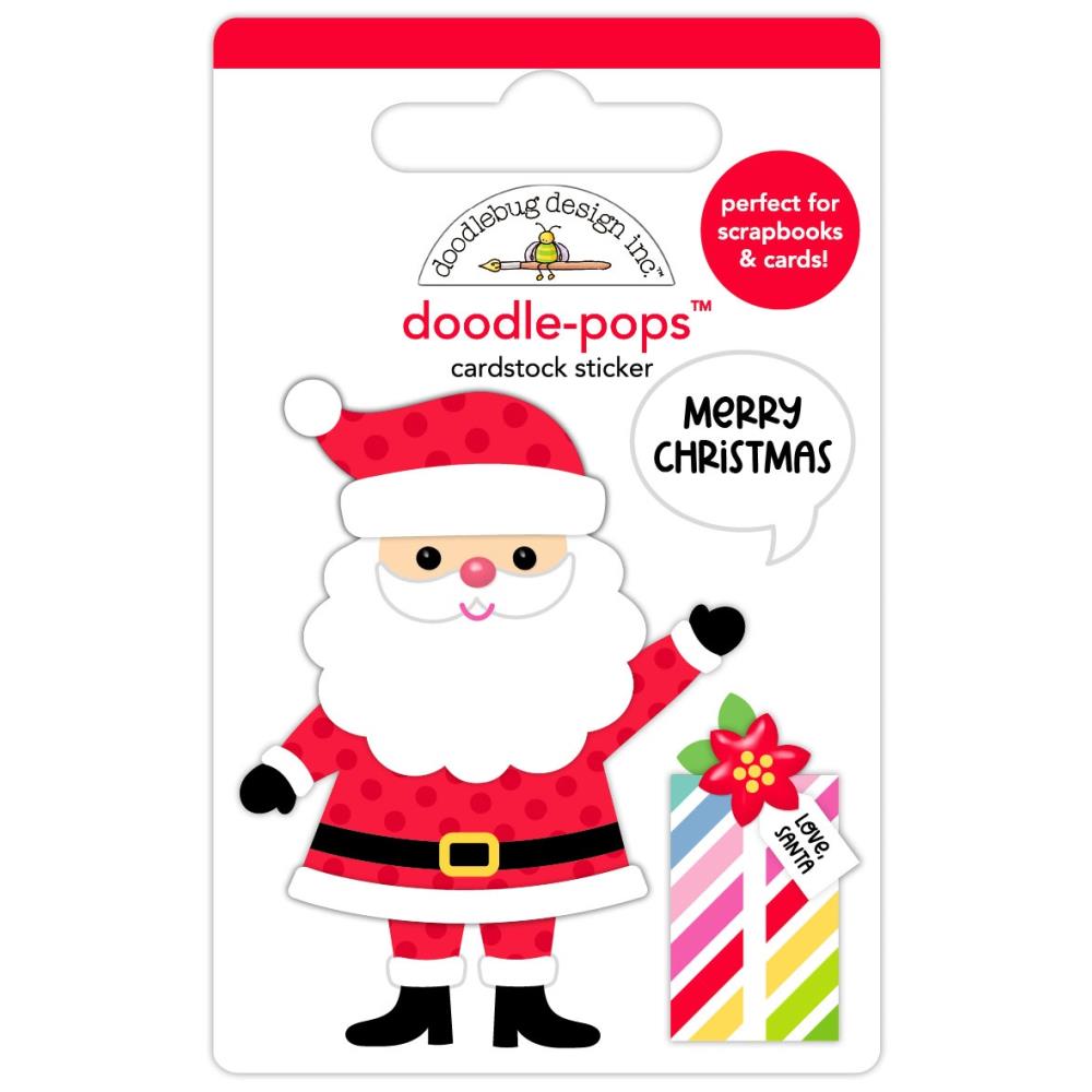 Doodlebug - Oh What Fun Doodle-Pops 3D Stickers - Hello Santa