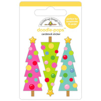 Doodlebug - Oh What Fun Doodle-Pops 3D Stickers - Merry & Bright