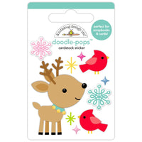 Doodlebug - Oh What Fun Doodle-Pops 3D Stickers - Deer Friends