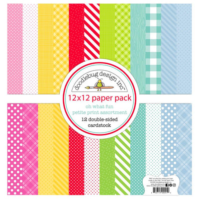 Doodlebug - Oh What Fun Petite Prints Assortment Pack 12/Pkg
