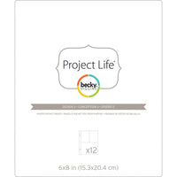 Project Life Photo Pocket Pages 12/Pkg - Design 3 (6"x8")