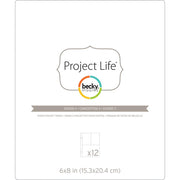 Project Life Photo Pocket Pages 12/Pkg - Design 3 (6"x8")