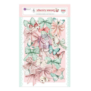 Prima - Cherry Sweet Bows & Butterflies Ephemera 104/Pkg