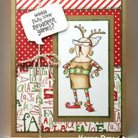 Art Impressions - Reindeer Game Set Unmounted Cling Stamp Set