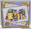 Art Impressions - Armadillos Unmounted Cling Stamp Set