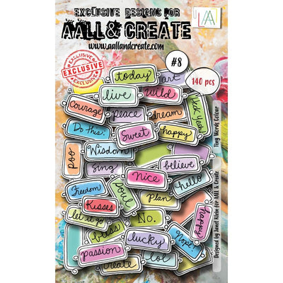 AALL And Create Ephemera #8 - Tiny Words - Colour 140/Pkg