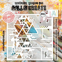 AALL And Create 6x6 Stencil - Lotza Trainglz #105