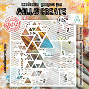 AALL And Create 6x6 Stencil - Lotza Trainglz #105