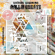 AALL And Create 6x6 Stencil - Lotza Trainglz #105