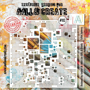 AALL And Create 6x6 Stencil - Lotza Sqaures #113