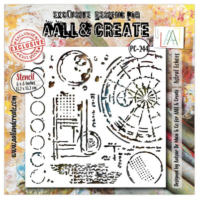 AALL And Create 6x6 Stencil - Astral Echoes PC-244