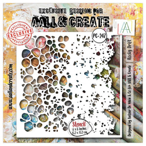AALL And Create 6x6 Stencil - Rocky Drift PC-247