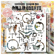 AALL And Create 6x6 Stencil - Moths Chaos PC-248