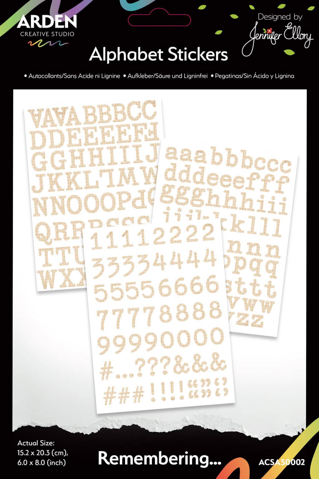 Arden Creative - Remembering Alphabet Stickers