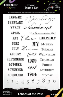 Arden Creative - Remembering Clear Stamp Set - Echoes of the Past