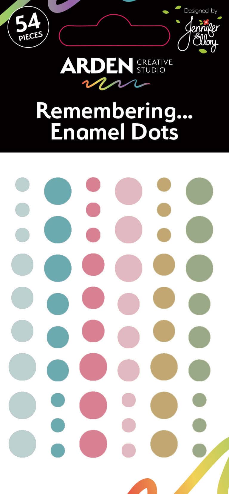 Arden Creative - Remembering Enamel Dots 54/Pkg