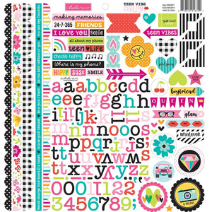 Bella Blvd - Teen Vibe Caitlyn 12x12 Doohickey Sticker Sheet