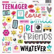 Bella Blvd - Teen Vibe Caitlyn Ciao Chip 12x12 Chipboard Stickers