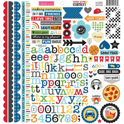 Bella Blvd - Teen Vibe Carson 12x12 Doohickey Sticker Sheet