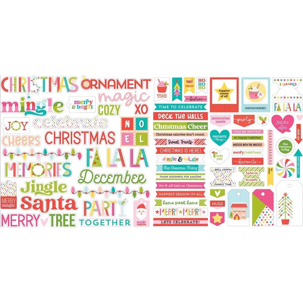 Bella Blvd - Merry Mingle Ephemera Words 79/Pkg