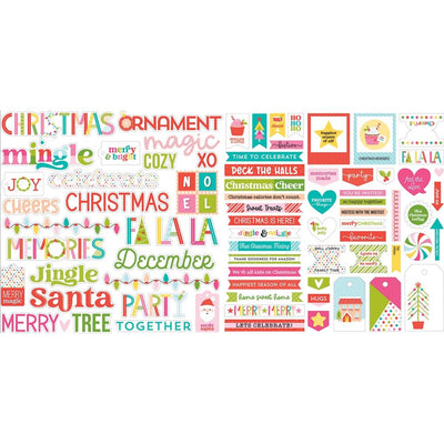 Bella Blvd - Merry Mingle Ephemera Words 79/Pkg