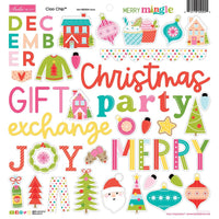 Bella Blvd - Merry Mingle Ciao Chip 12x12 Chipboard Stickers