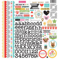 Bella Blvd - Bow Wow 12x12 Doo-Hickey Cardstock Sticker Sheet