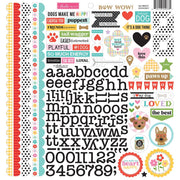 Bella Blvd - Bow Wow 12x12 Doo-Hickey Cardstock Sticker Sheet
