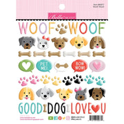 Bella Blvd - Bow Wow Puffy Stickers - Woof! Woof!