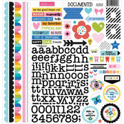Bella Blvd - Documented DooHickey Cardstock Stickers 12"X12"