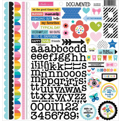 Bella Blvd - Documented DooHickey Cardstock Stickers 12