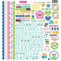 Bella Blvd - Love Grows Here DooHickey Cardstock Stickers 12"X12"