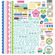 Bella Blvd - Love Grows Here DooHickey Cardstock Stickers 12"X12"