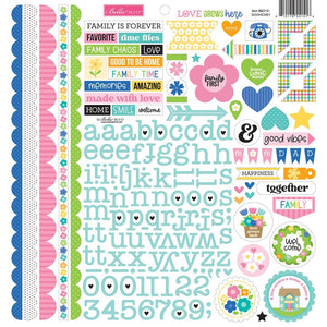 Bella Blvd - Love Grows Here DooHickey Cardstock Stickers 12"X12"