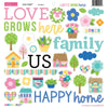 Bella Blvd - Love Grows Here Ciao Chipboard Stickers 12"X12"