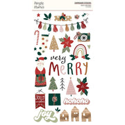 Simple Stories - Boho Christmas Chipboard Stickers 28/Pkg