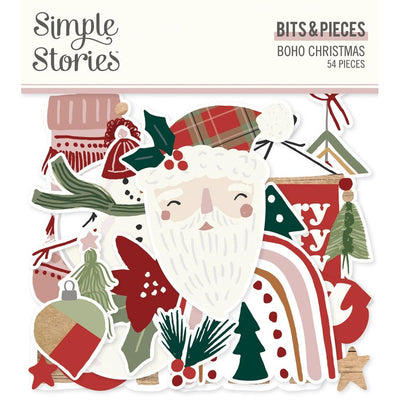 Simple Stories - Boho Christmas Bits & Pieces 54/Pkg