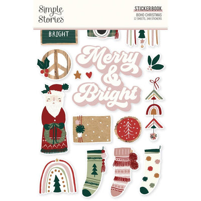 Simple Stories - Boho Christmas Sticker Book